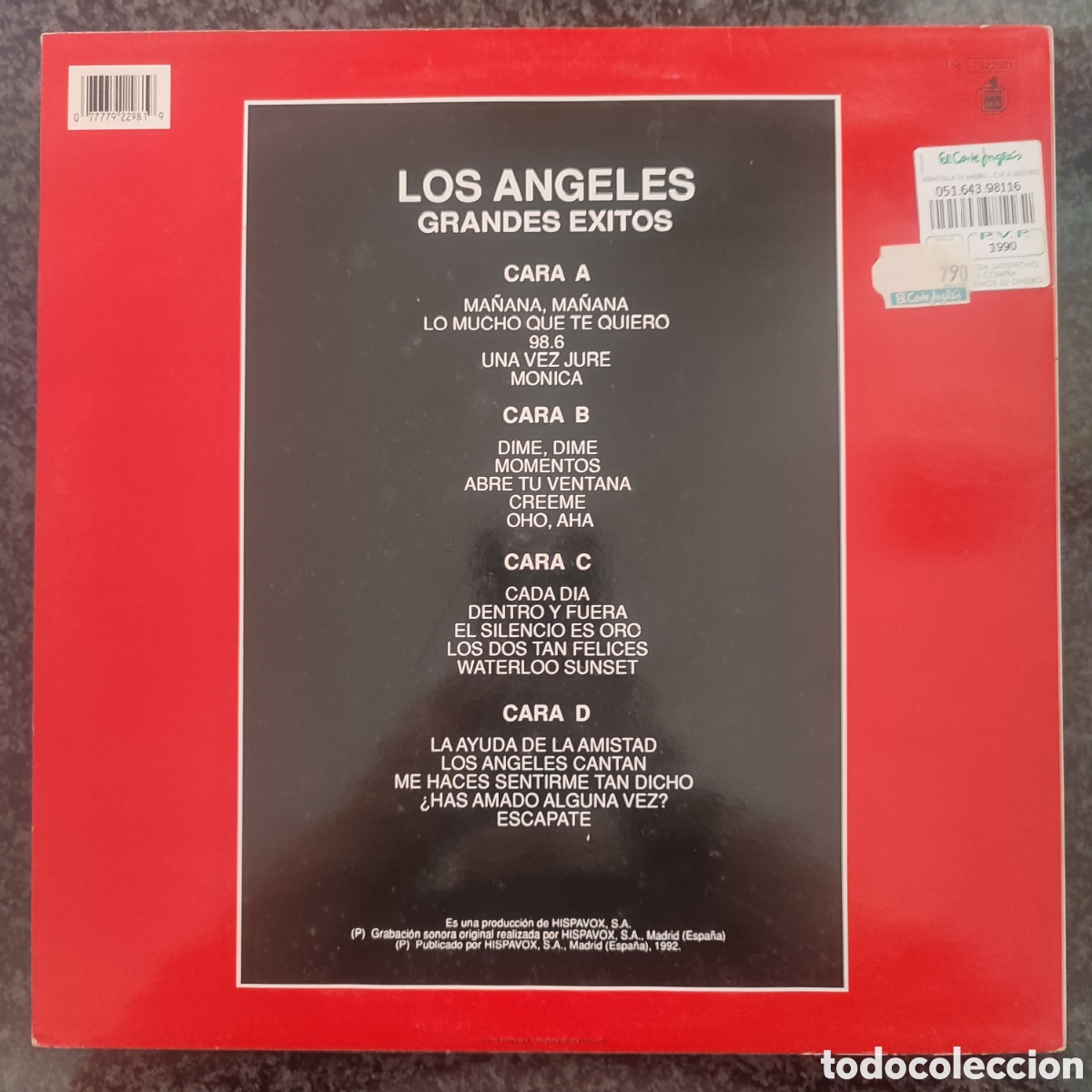 Discos de vinilo: Lp Los Angeles, Grandes Exitos - Foto 2