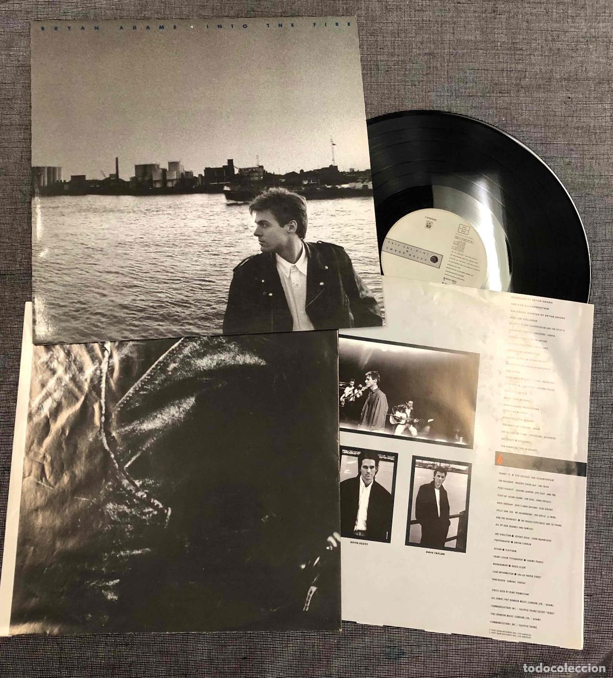 Discos de vinilo: LP BRYAN ADAMS INTO THE FIRE. A&M RECORDS 1987