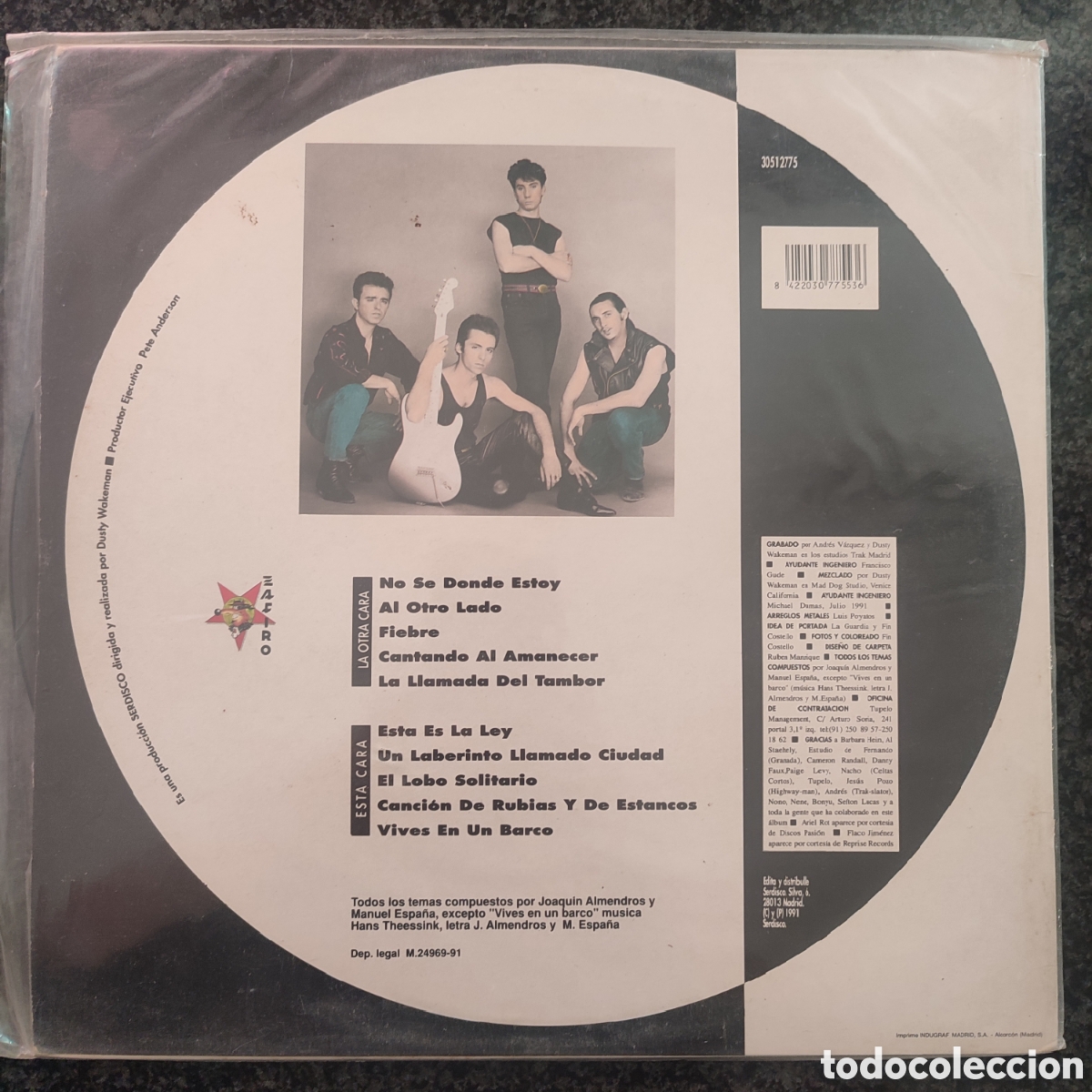 Discos de vinilo: Lp La Guardia, Al otro lado - Foto 2