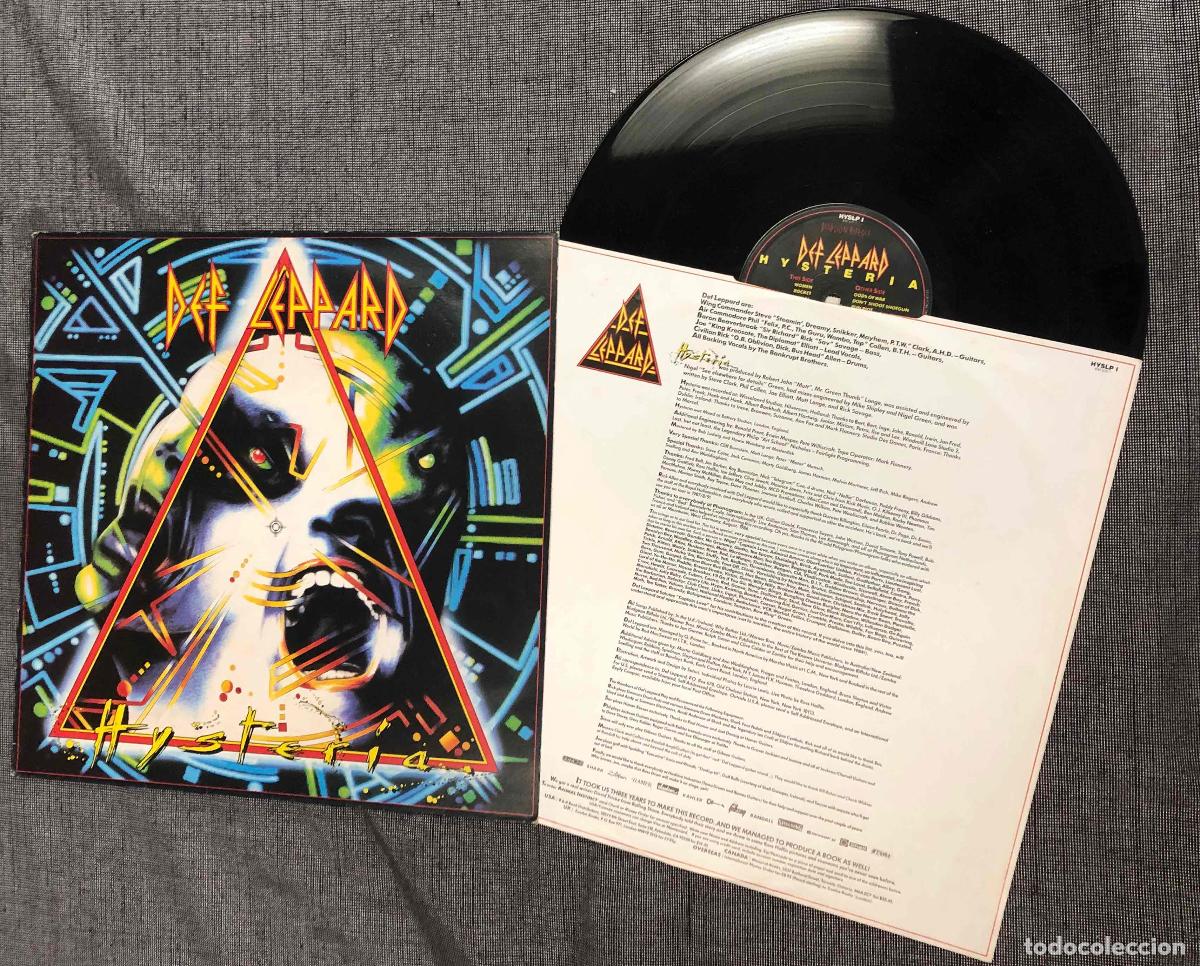 Discos de vinilo: LP DEF LEPPARD HYSTERIA. PHONOGRAM 1987 - Foto 1