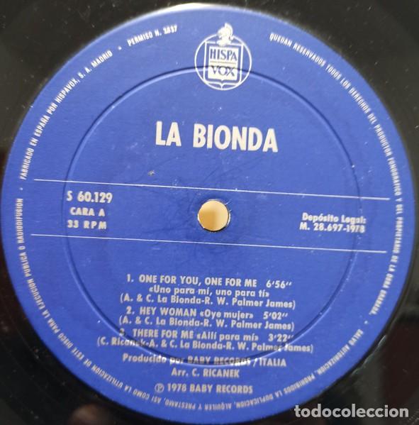 Discos de vinilo: La Bionda - La Bionda 1978 - Foto 3