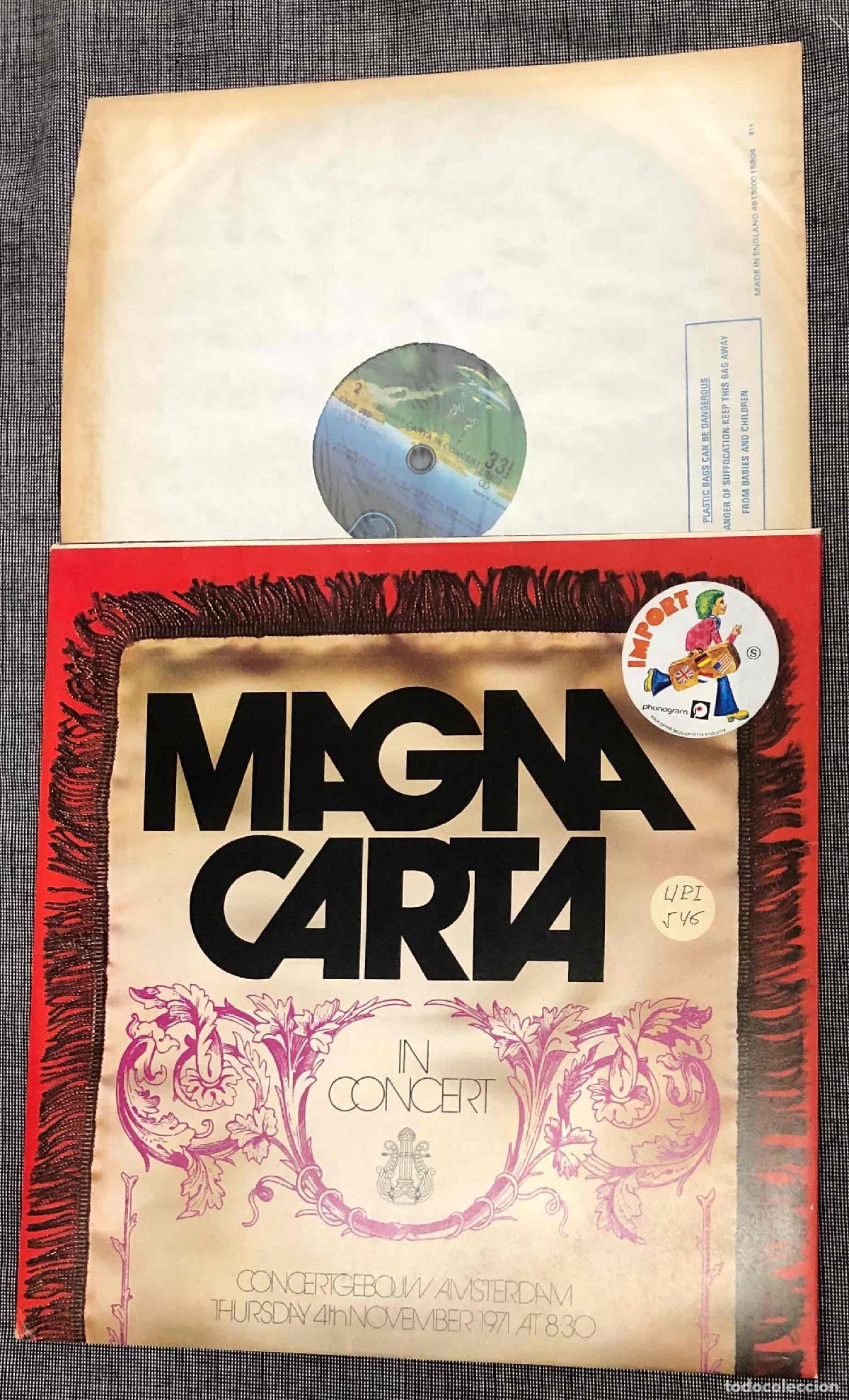 Discos de vinilo: LP MAGNA CARTA IN CONCERT. AMSTERDAM NOVEMBER 1971. VERTIGO