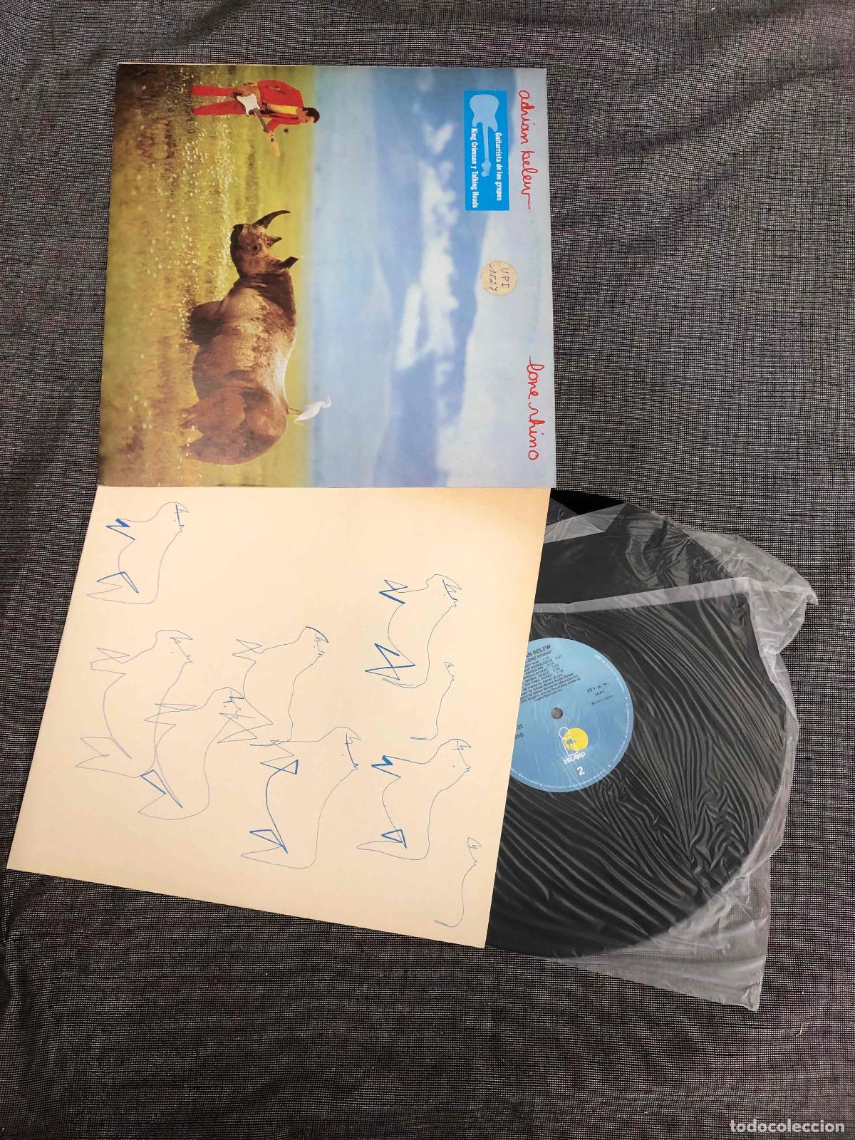 Discos de vinilo: LP ADRIAN BELEW LONE RHINO. ISLAND ARIOLA 1982