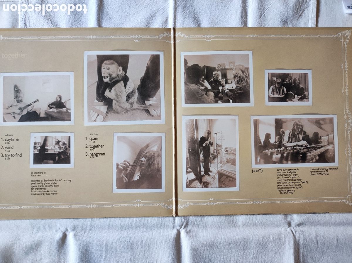 Discos de vinilo: JANE - TOGETHER (1972) - Foto 4