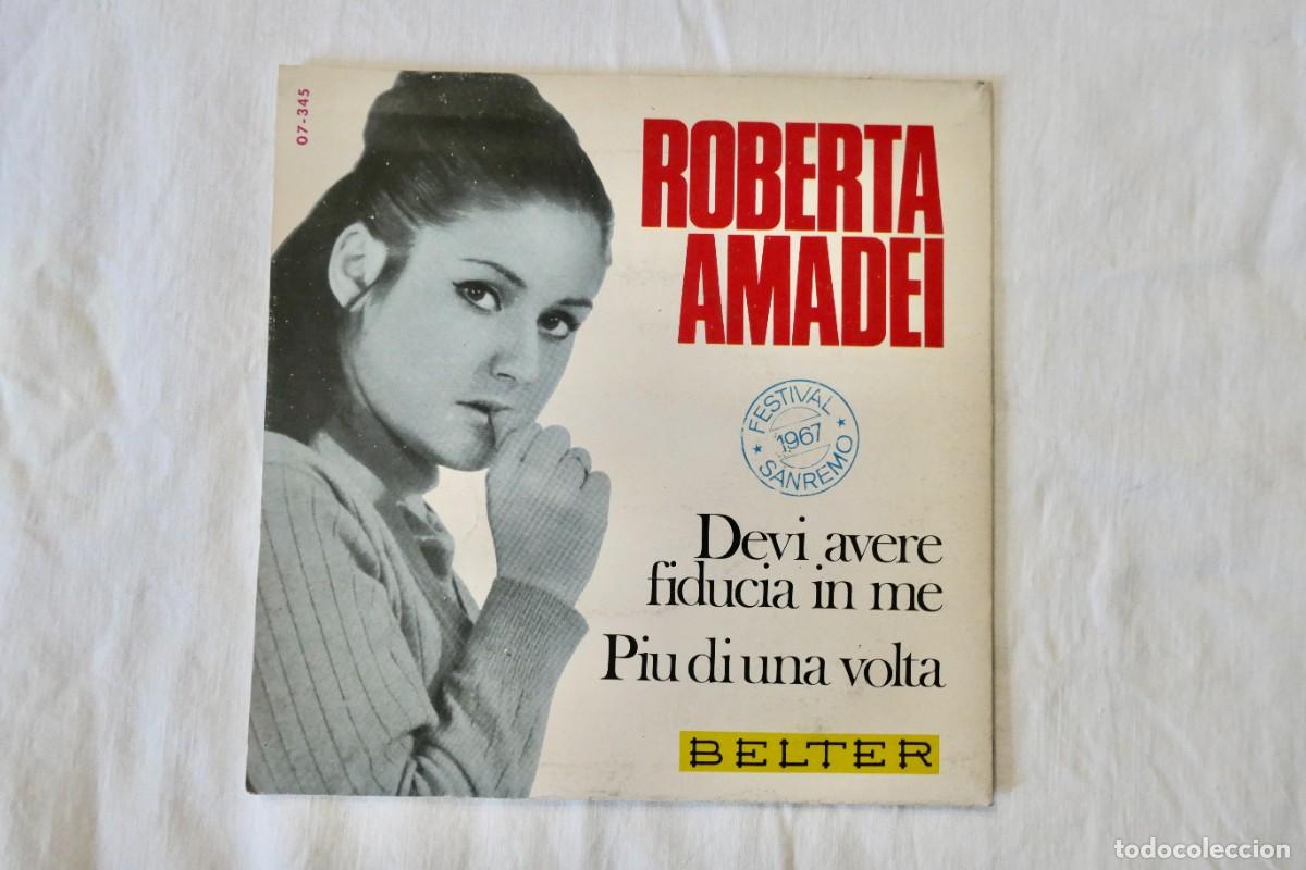 Vinyl-Schallplatten: ROBERTA AMADEI - FESTIVAL DE SANREMO 1967 - VINILO SINGLE 7&rdquo; 45 RPM BELTER