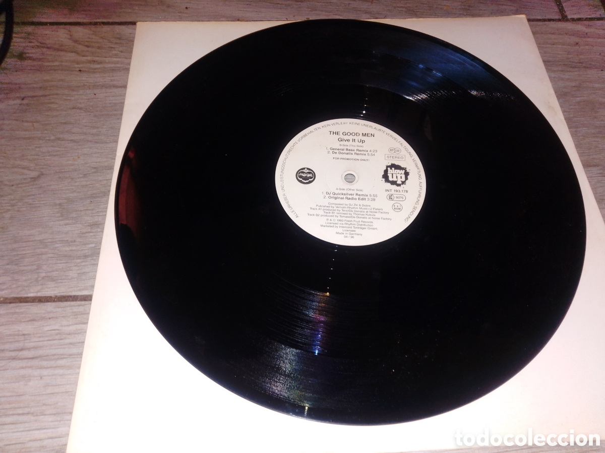 Discos de vinilo: THE GOOD MEN - GIVE IT UP - MAXI - ITALIA - BLOW UP - LV -