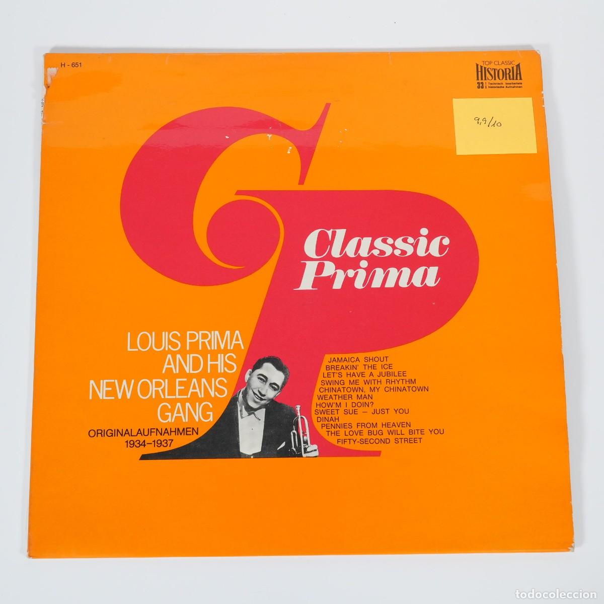 Discos de vinilo: DISCO DE VINILO - CLASSIC PRIMA - LOUIS PRIMA