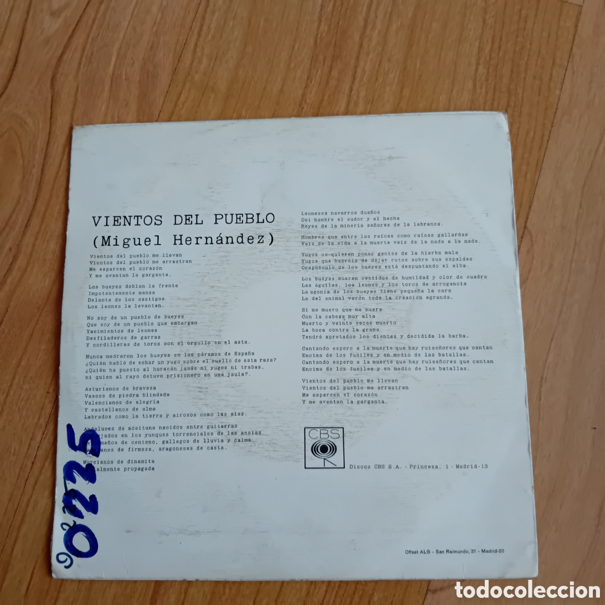 Discos de vinilo: LOS LOBOS. VIENTOS DEL PUEBLO - Foto 2