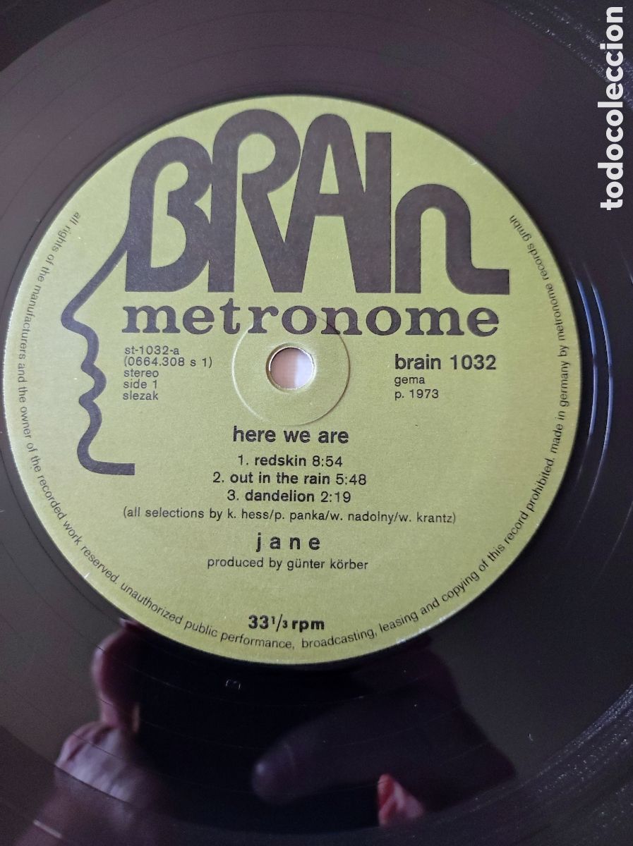 Discos de vinilo: JANE - HERE WE ARE (1973) - Foto 4