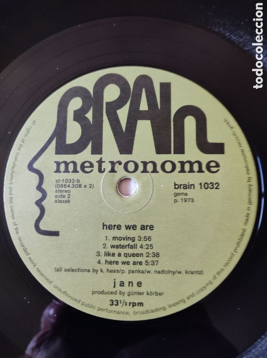 Discos de vinilo: JANE - HERE WE ARE (1973) - Foto 5