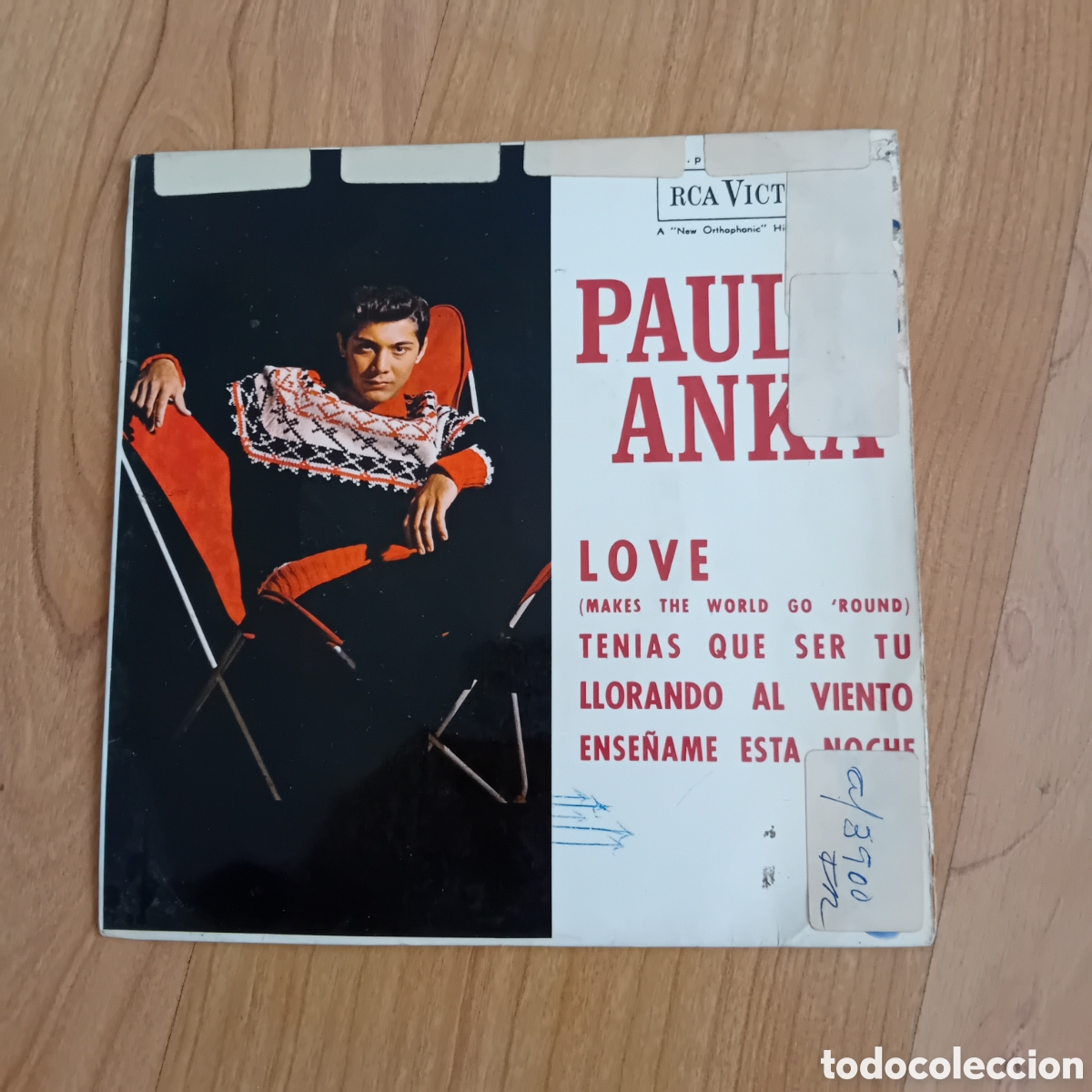 Discos de vinilo: PAUL ANKA. RAY ELLIS. LOVE. LLORANDO AL VIENTO