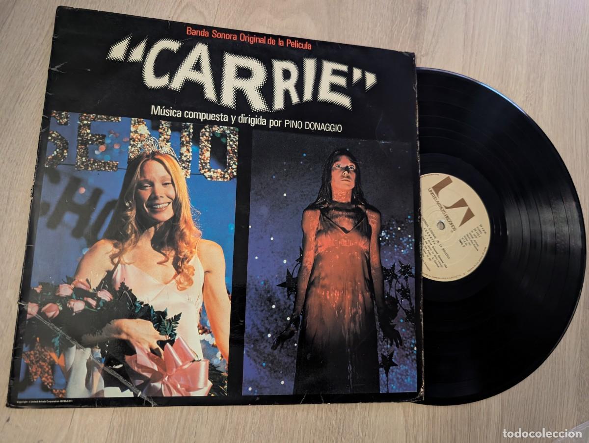 Disques de vinyle: CARRIE - BANDA SONORA ORIGINAL DE LA PELICULA ..LP DE EDICION ESPA&Ntilde;OLA DE 1976 - U .ARTISTS RECORD