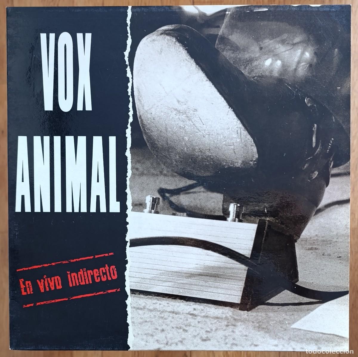 Discos de vinilo: VOX ANIMAL &lrm;&ndash; EN VIVO INDIRECTO LP 1992 CON ENCARTE MORFI GREI BANDA TRAPERA PUNK ROCK