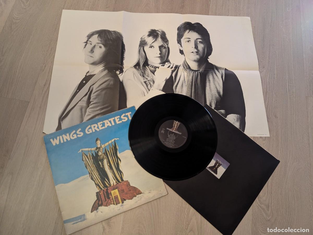Dischi in vinile: WINGS ( PAUL MCCARTNEY ) - GREATEST ..LP DE EMI 1978 ED . FRANCESA CON ENCARTE Y POSTER GIGANTE