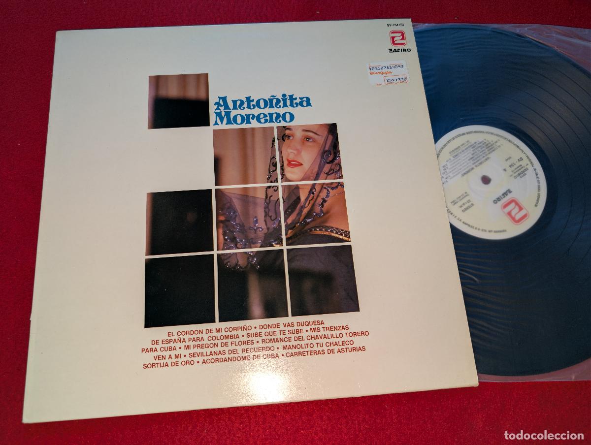 Discos de vinilo: ANTO&Ntilde;ITA MORENO LP 1984 ZAFIRO EDICION ESPA&Ntilde;OLA SPAIN