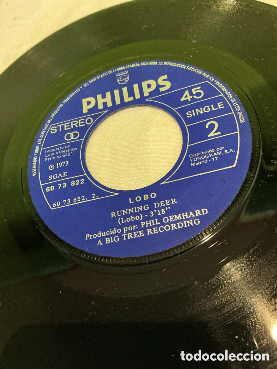 Discos de vinilo: LOBO &ndash; IT SURE TOOK A LONG LONG TIME &ndash; SINGLE 1973 - Foto 3