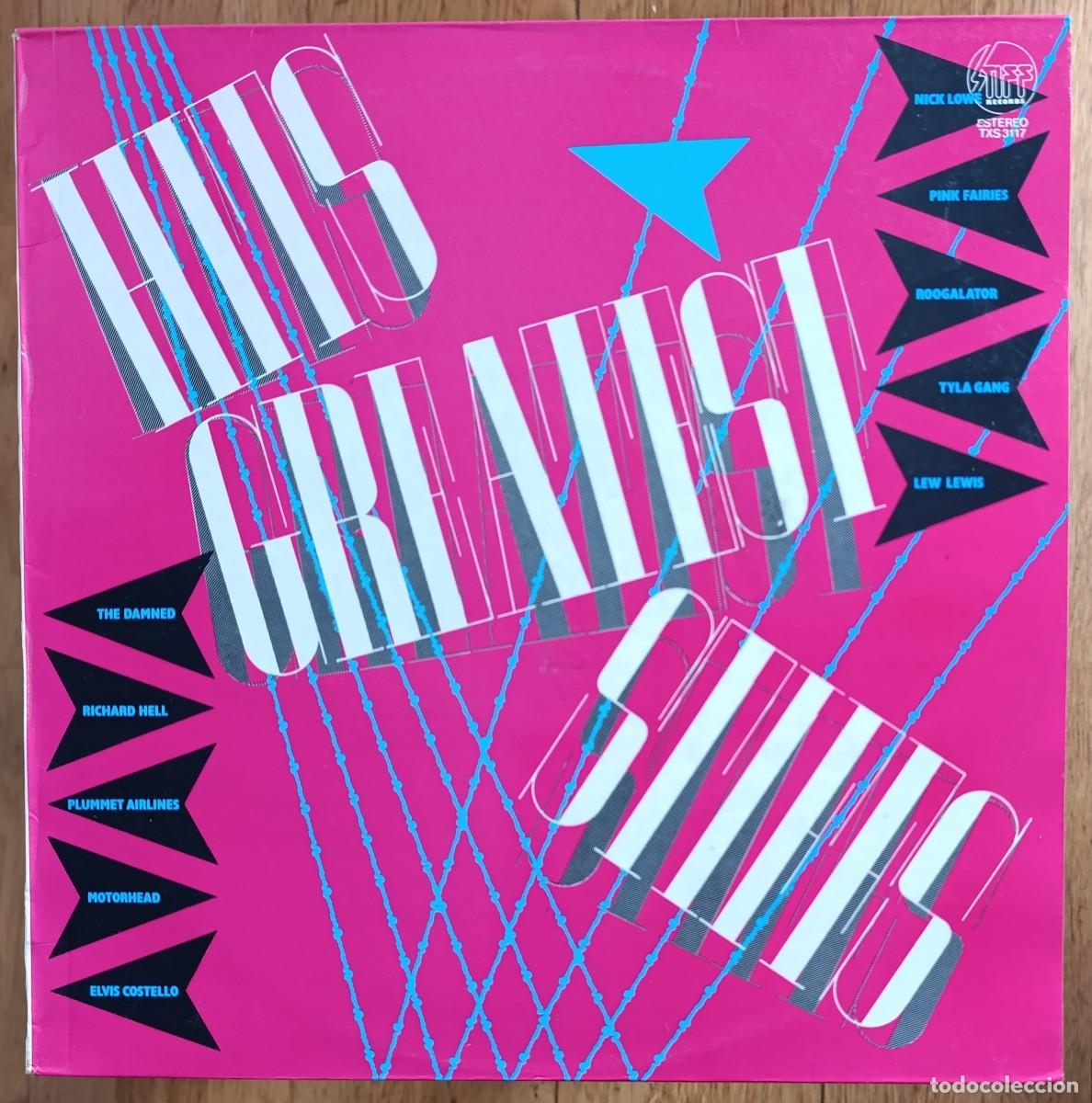 Discos de vinilo: HITS GREATEST STIFFS -LP 1978 EDICION ESPA&Ntilde;OLA DAMNED MOTORHEAD PUNK NEW WAVE