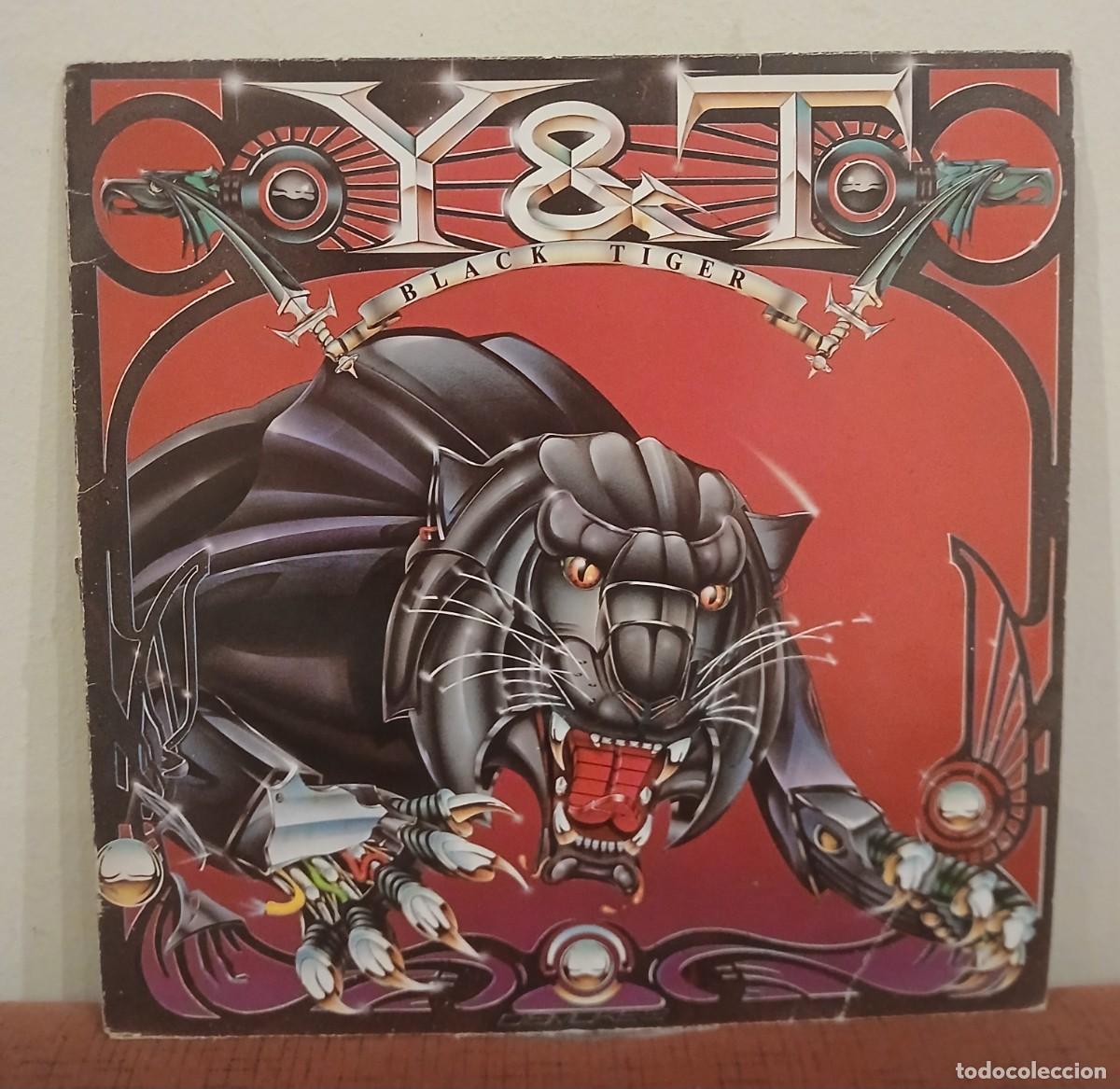 Discos de vinilo: VINILO BLACK TIGER - LP COMO NUEVO DE Y& T