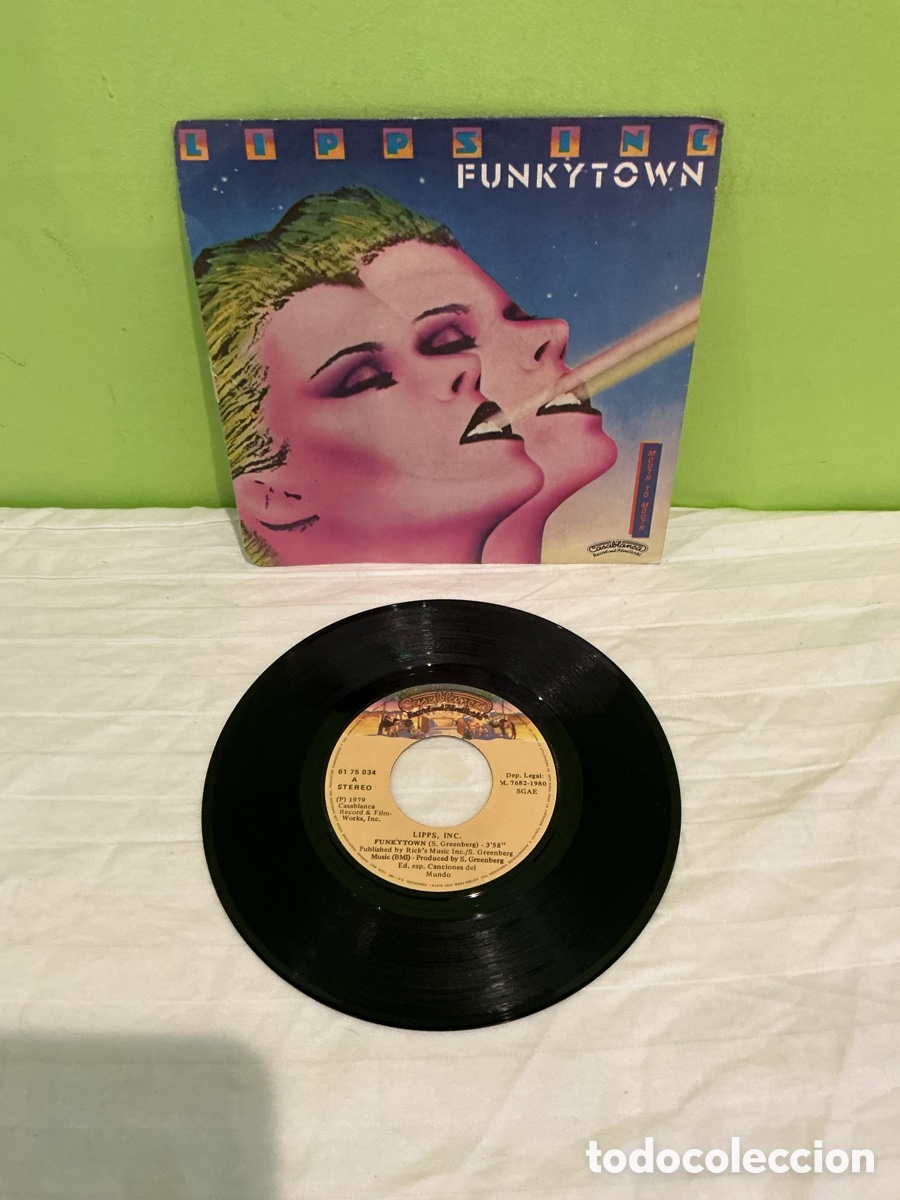 Discos de vinilo: LIPPS, INC. &ndash; FUNKYTOWN &ndash; SINGLE 1980 - Foto 2