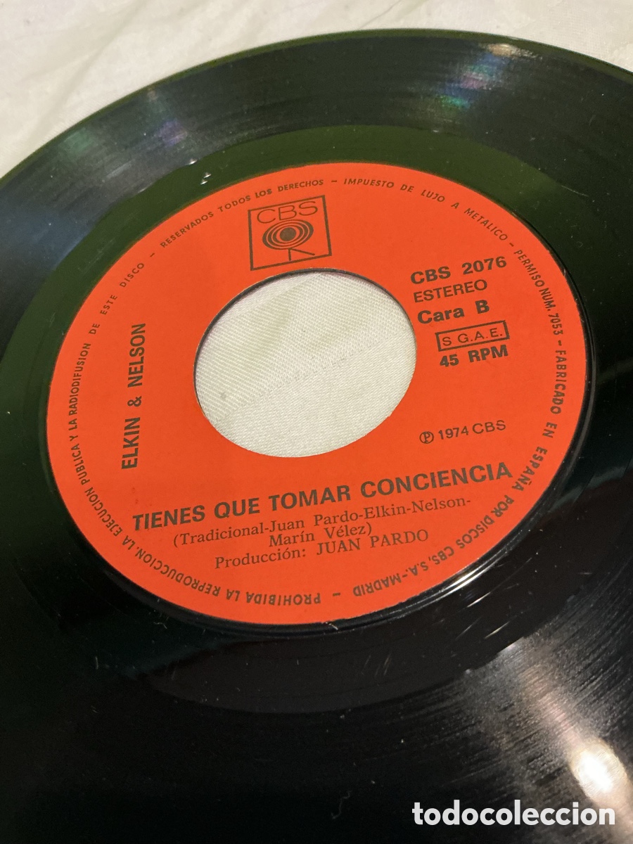 Discos de vinilo: ELKIN & NELSON &ndash; A CABALLO &ndash; SINGLE 1974 - Foto 4