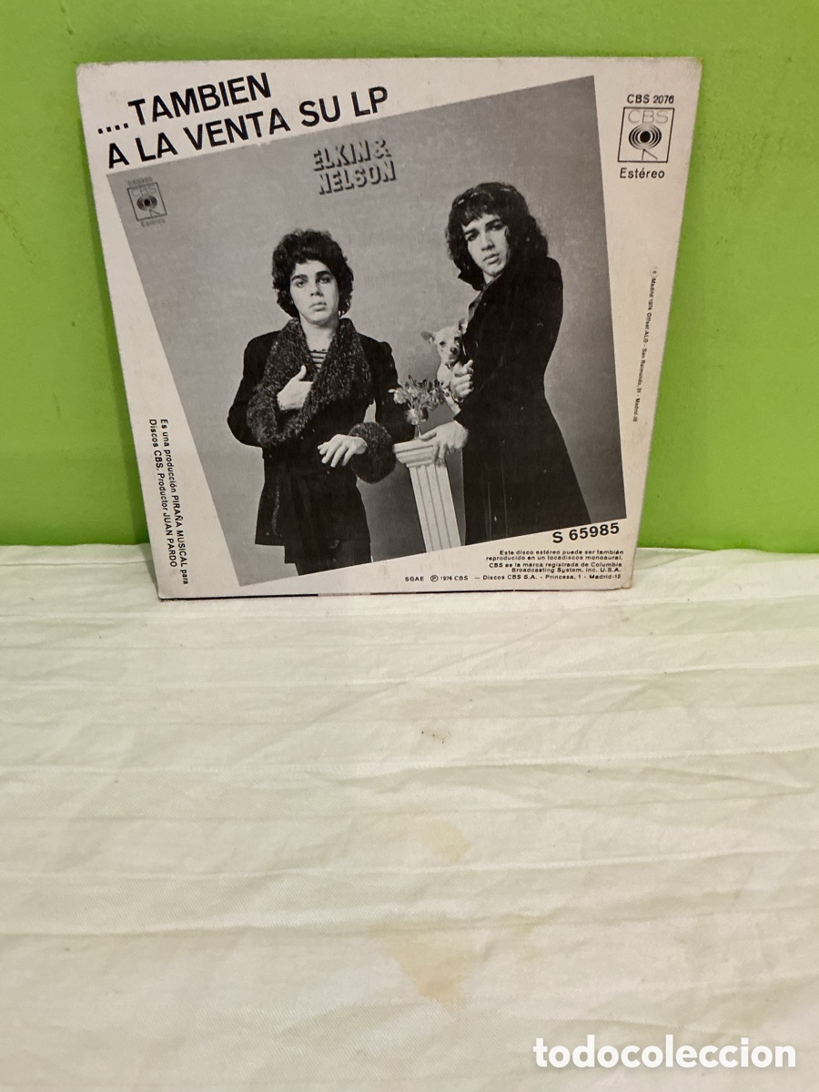 Discos de vinilo: ELKIN & NELSON &ndash; A CABALLO &ndash; SINGLE 1974 - Foto 6