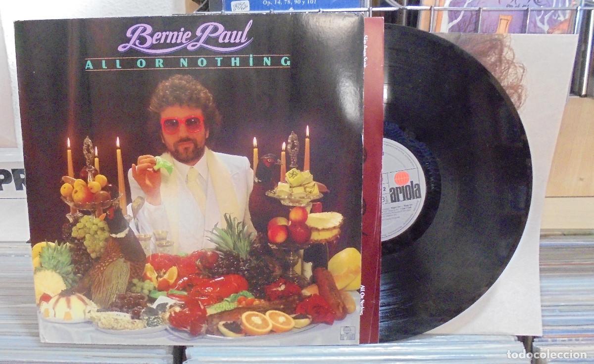 Discos de vinilo: Bernie Paul. All or nothing. Ariola 1979 (incluye poster) -- LP