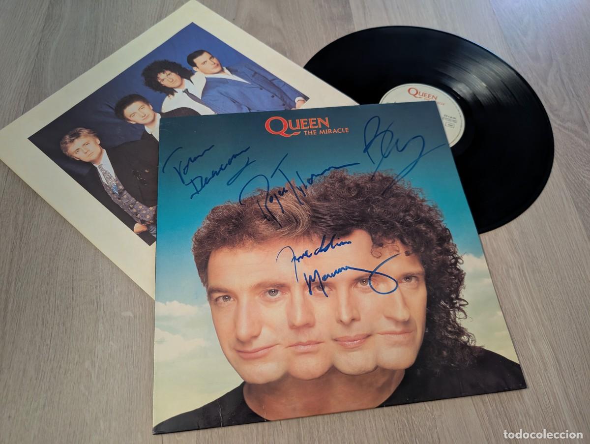 Discos de vinilo: QUEEN - THE MIRACLE ..LP CON ENCARTE ..1&ordf; EDICION DE 1989 - EMI-PARLOPHONE ..FIRMADO POR EL GRUPO