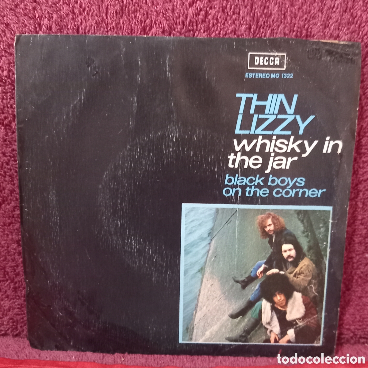 Discos de vinilo: SINGLE PROMOCIONAL THIN LIZZY/WISKY IN THE JAR+BLACK BOYS ON THE CORNER(1979 SPAIN DECCA)MUY POCAS S