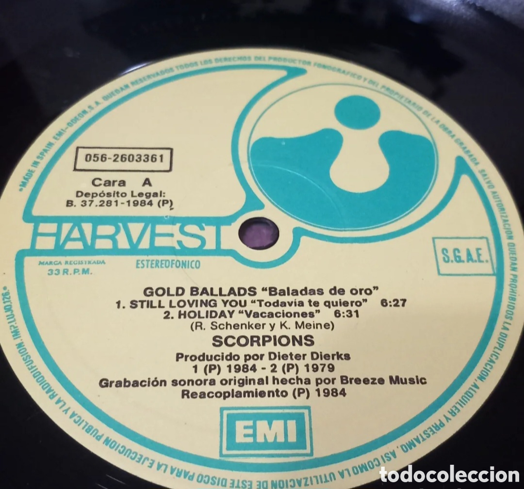 Discos de vinilo: MINI LP SCORPIONS BALLADS 1984 SPAIN - Foto 2
