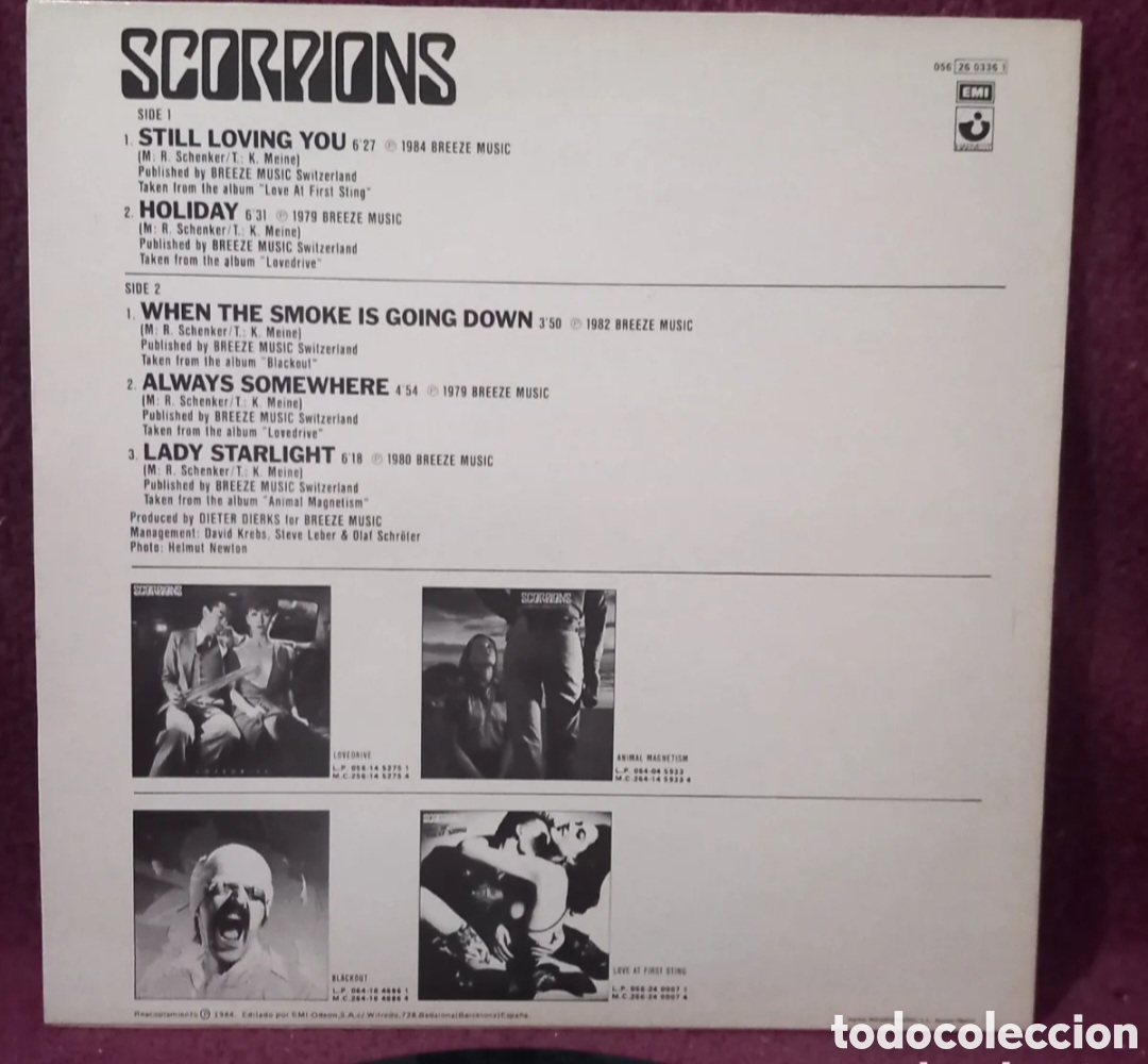 Discos de vinilo: MINI LP SCORPIONS BALLADS 1984 SPAIN - Foto 4