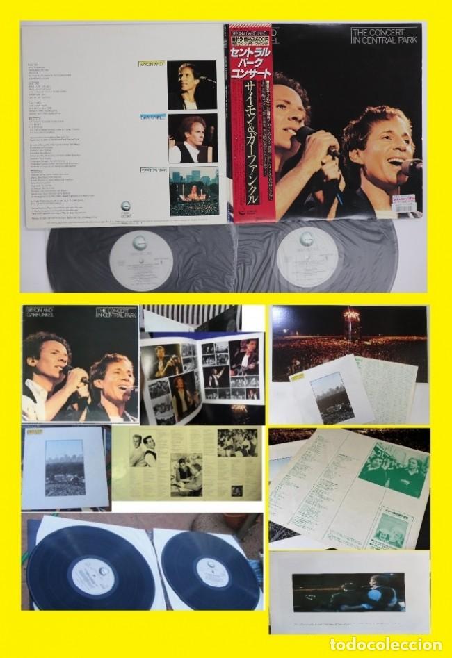 Discos de vinilo: SIMON AND GARFUNKEL Concert Central Park 1&ordm; PRESS JAPAN + OBI + libreto 12 PAG + 4 PAG INSERTO, EXC