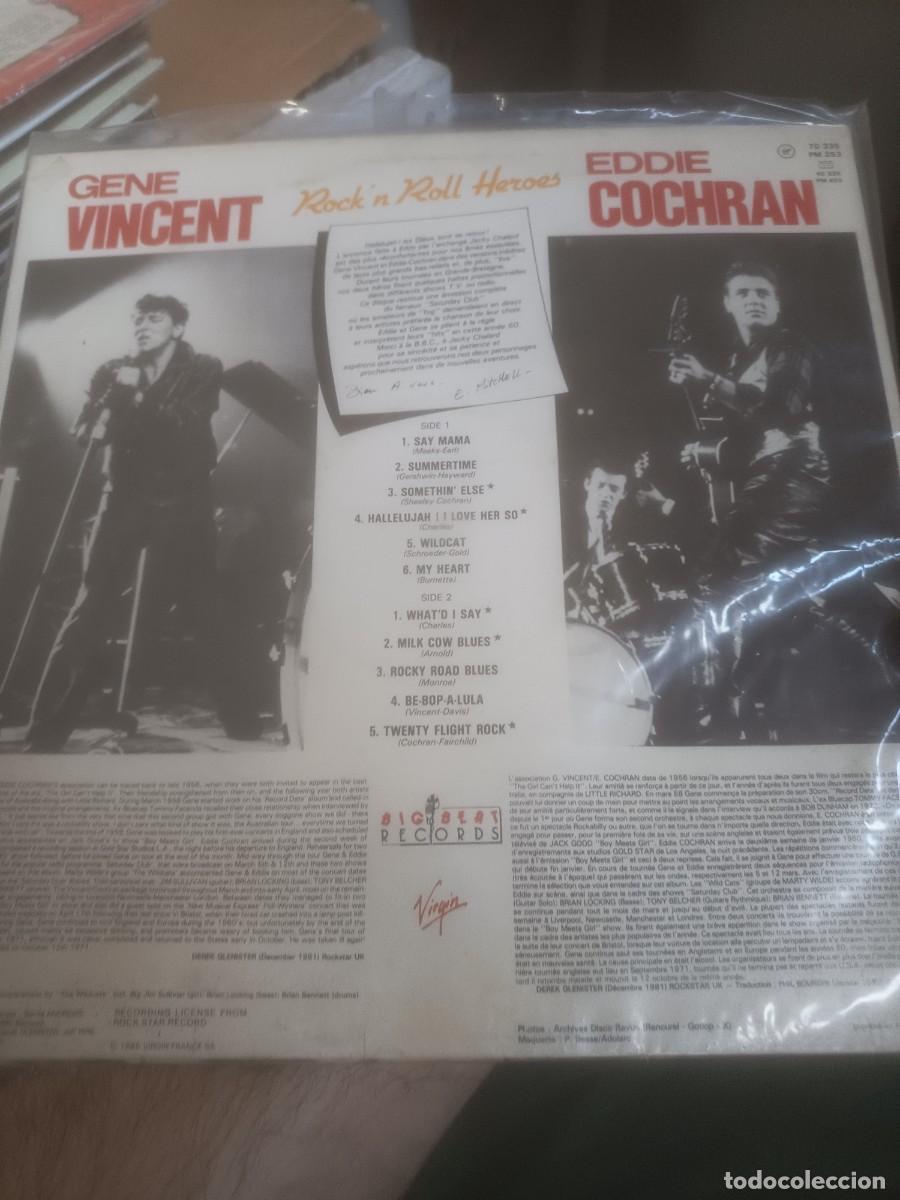 Discos de vinilo: DISCO LP GENE VINCENT/ EDDIE COCHRAN - Foto 2