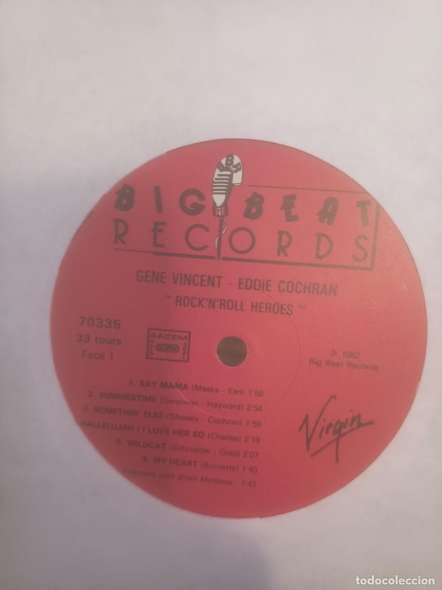Discos de vinilo: DISCO LP GENE VINCENT/ EDDIE COCHRAN - Foto 3