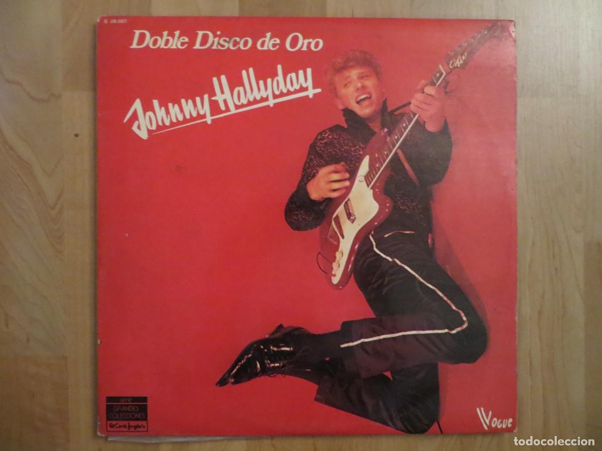 Discos de vinilo: Johnny Hallyday - Doble Disco De Oro De Johnny Hallyday (2xLP, Comp, Gat) 1978 SPAIN