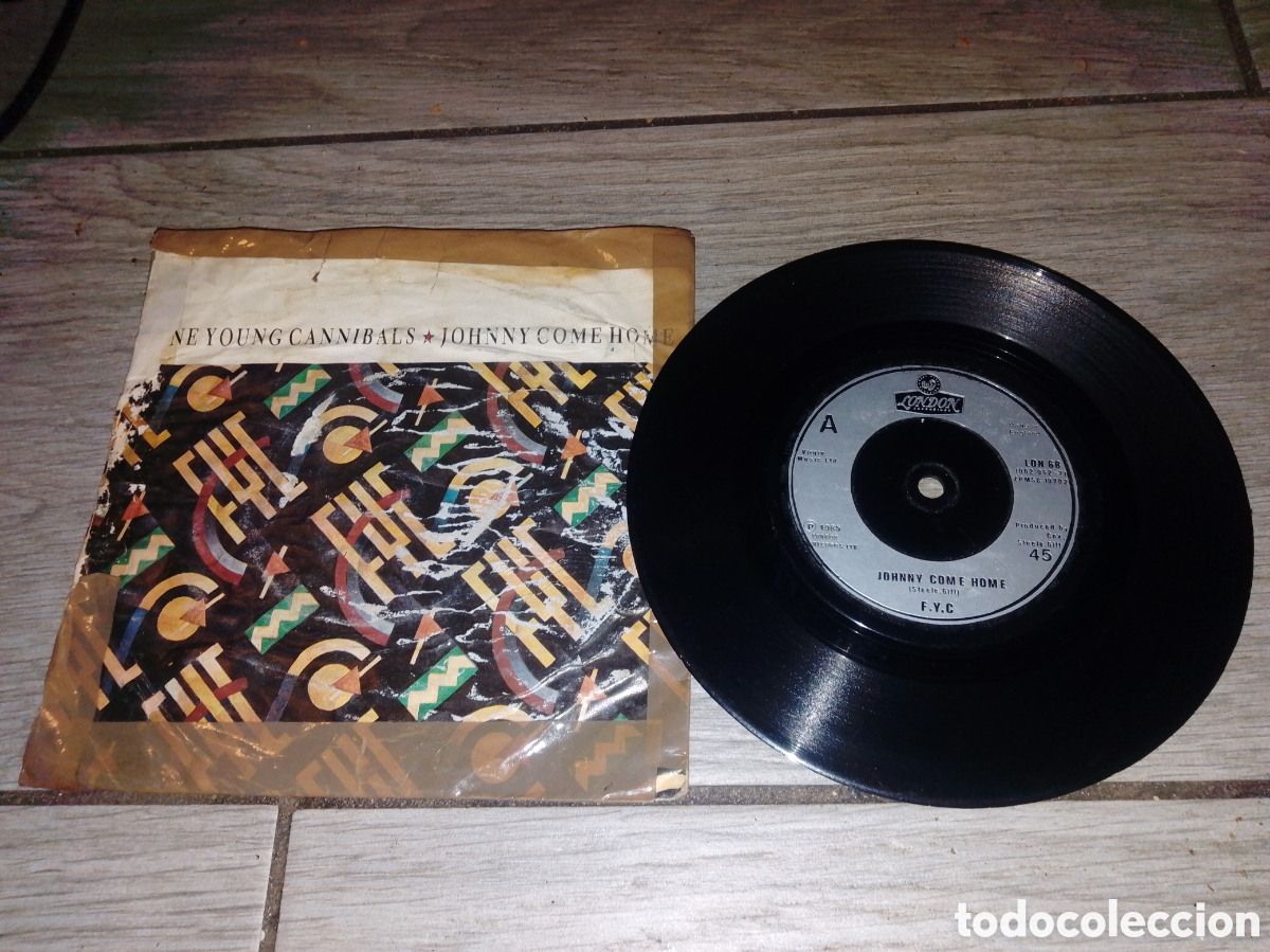 Discos de vinilo: FINE YOUNG CANNIBALS - JOHNNY COME HOME - SINGLE - UK - LONDON RECORDS - CC -