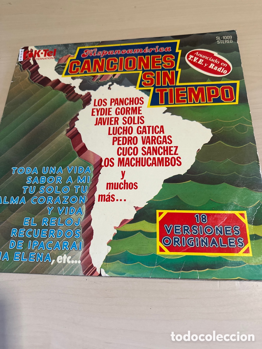 Discos de vinilo: VIN8096 Hispanoam&eacute;rica canciones sin tiempo vinilo segunda mano