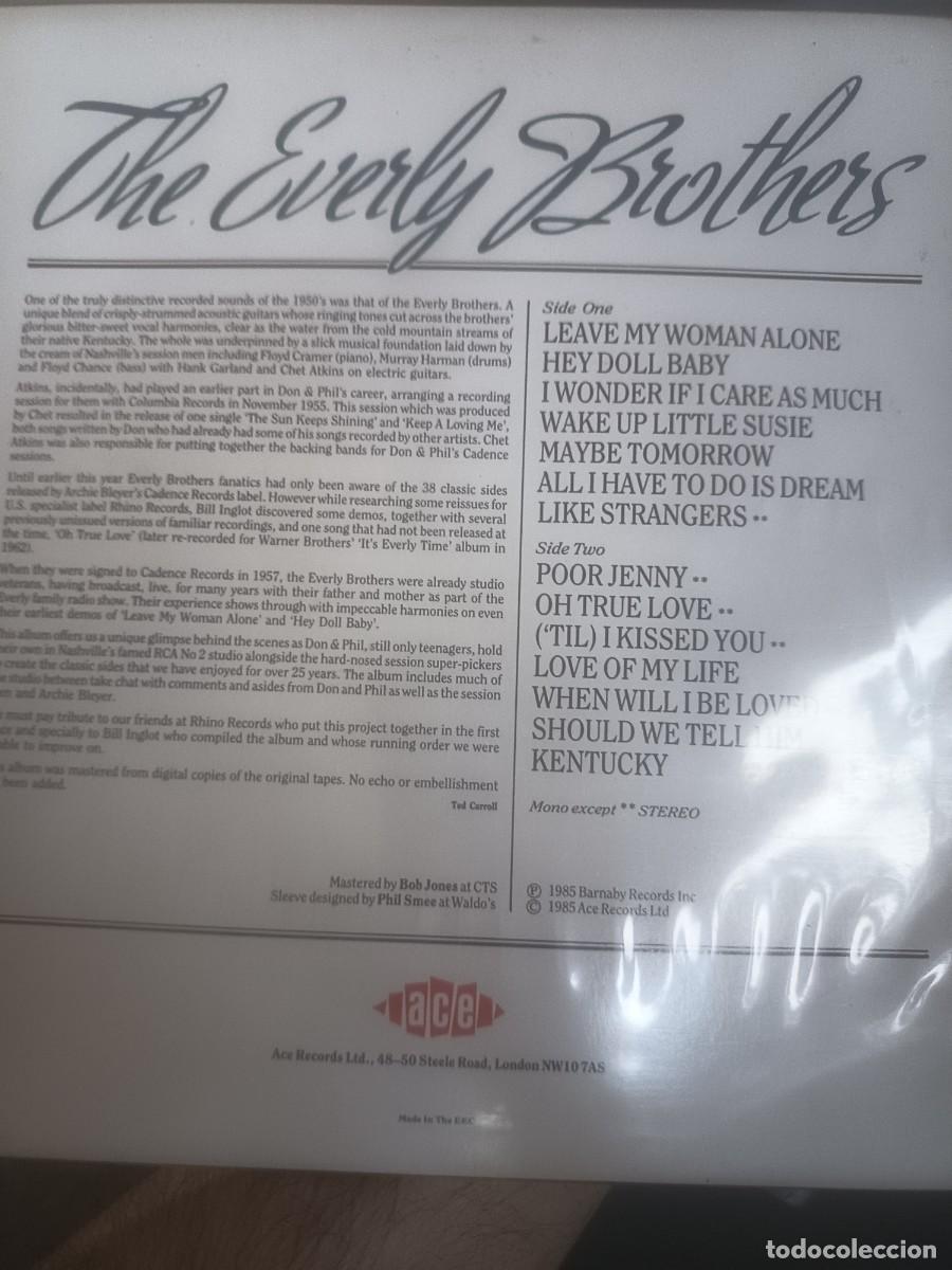 Discos de vinilo: DISCO LP THE EVERLY BROTHERS - Foto 2