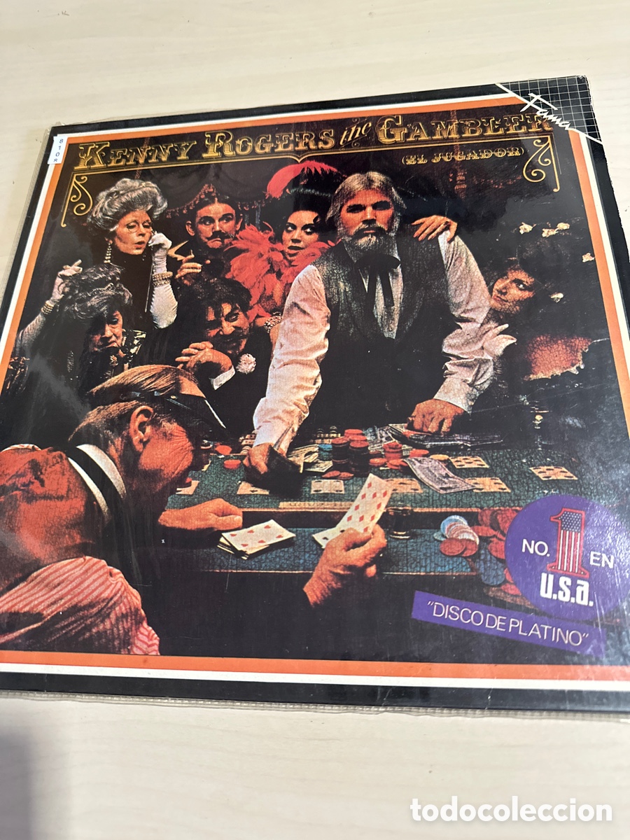 Discos de vinilo: VIN8108 kenny rogers the gambler vinilo segunda mano