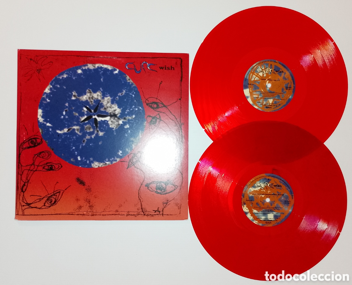 Discos de vinilo: THE CURE - WISH Vinilos Rojos Marmol