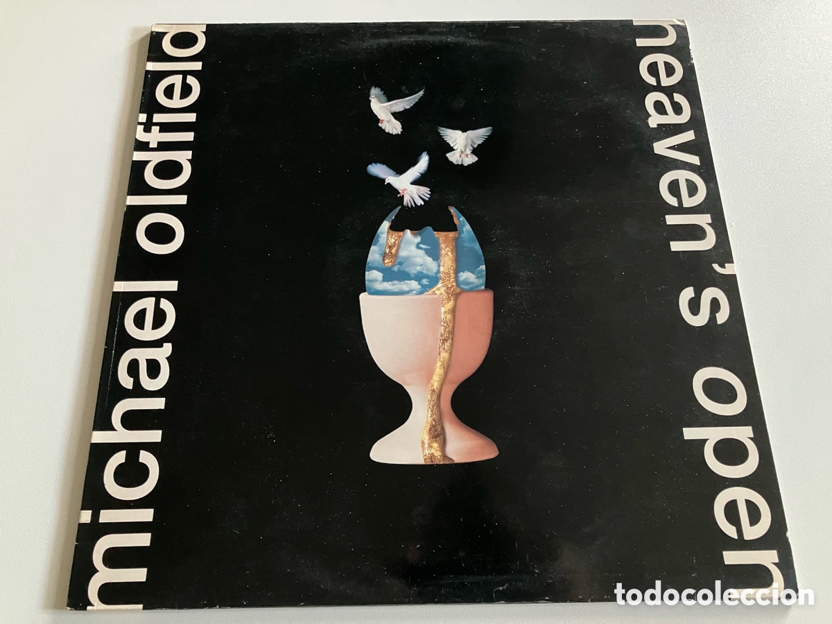 Discos de vinilo: LP Mike Oldfield - Heaven&rsquo;s Open (Virgin, 1991) Ed. espa&ntilde;ola