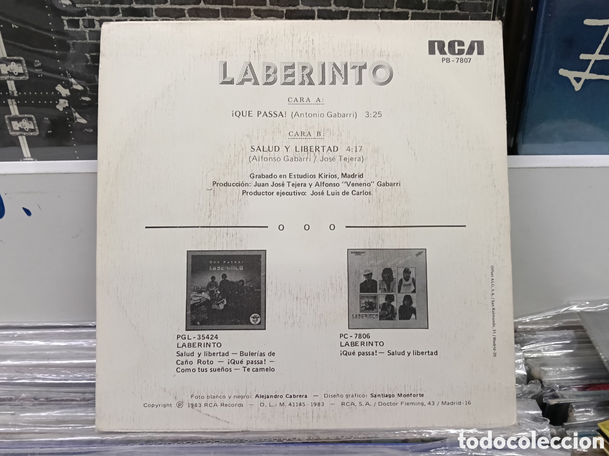 Discos de vinilo: Laberinto single que passa! 1983 - Foto 2