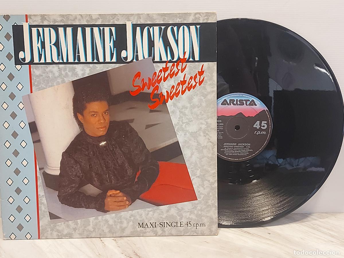 Vinyl records: JERMAINE JACKSON | SWEETEST SWEETEST | MAXI SINGLE 12&rdquo; | ARISTA | 1984 | ESPA&Ntilde;A