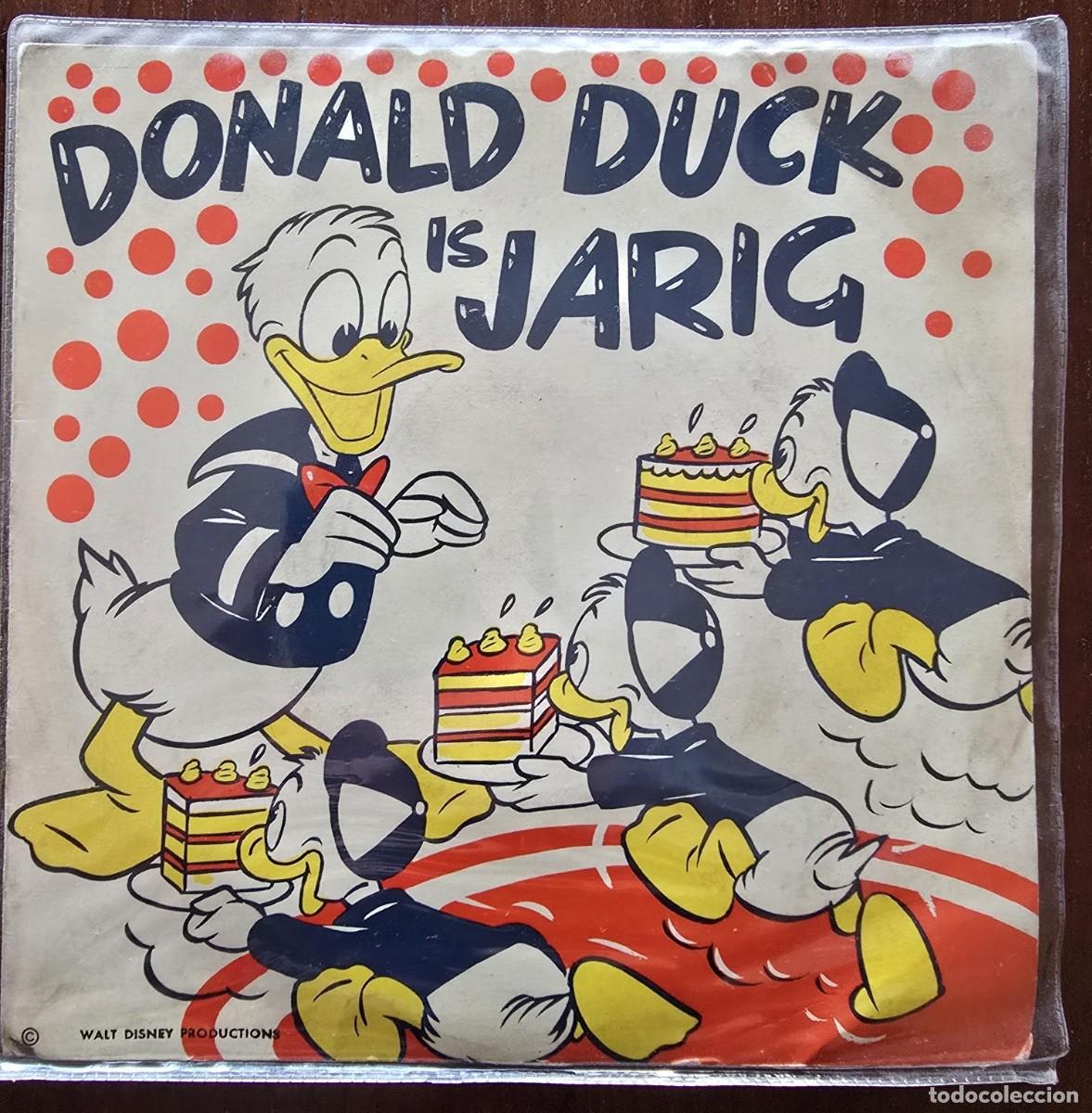Discos de vinilo: Disco Single.Donald Duck.Is Jarig.Walt Disney