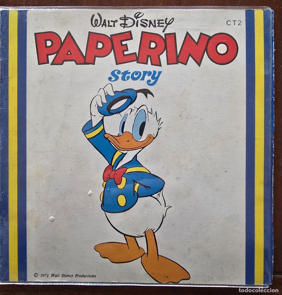 Vinyl records: Disco Single.Donald Duck.Paperino Story.Walt Disney con cuento
