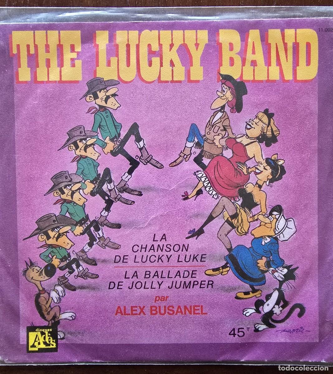 Discos de vinil: Disco Single.The Lucky Band.La Chanson de Lucky Luke