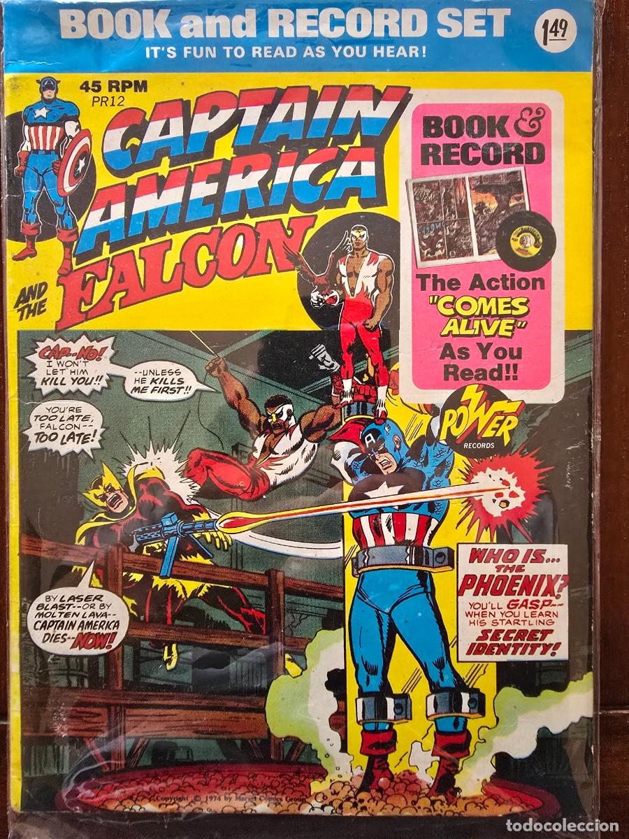 Discos de vinilo: Disco Single.Book and Record Set.Captain America and the Falcon.Marvel 1974