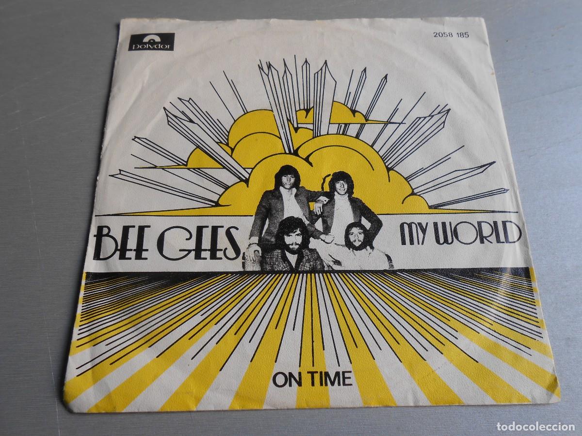 Discos de vinilo: BEE GEES, SG, MY WORLD + 1, A&Ntilde;O 1972, POLYDOR 2058.185, MADE IN PORTUGAL