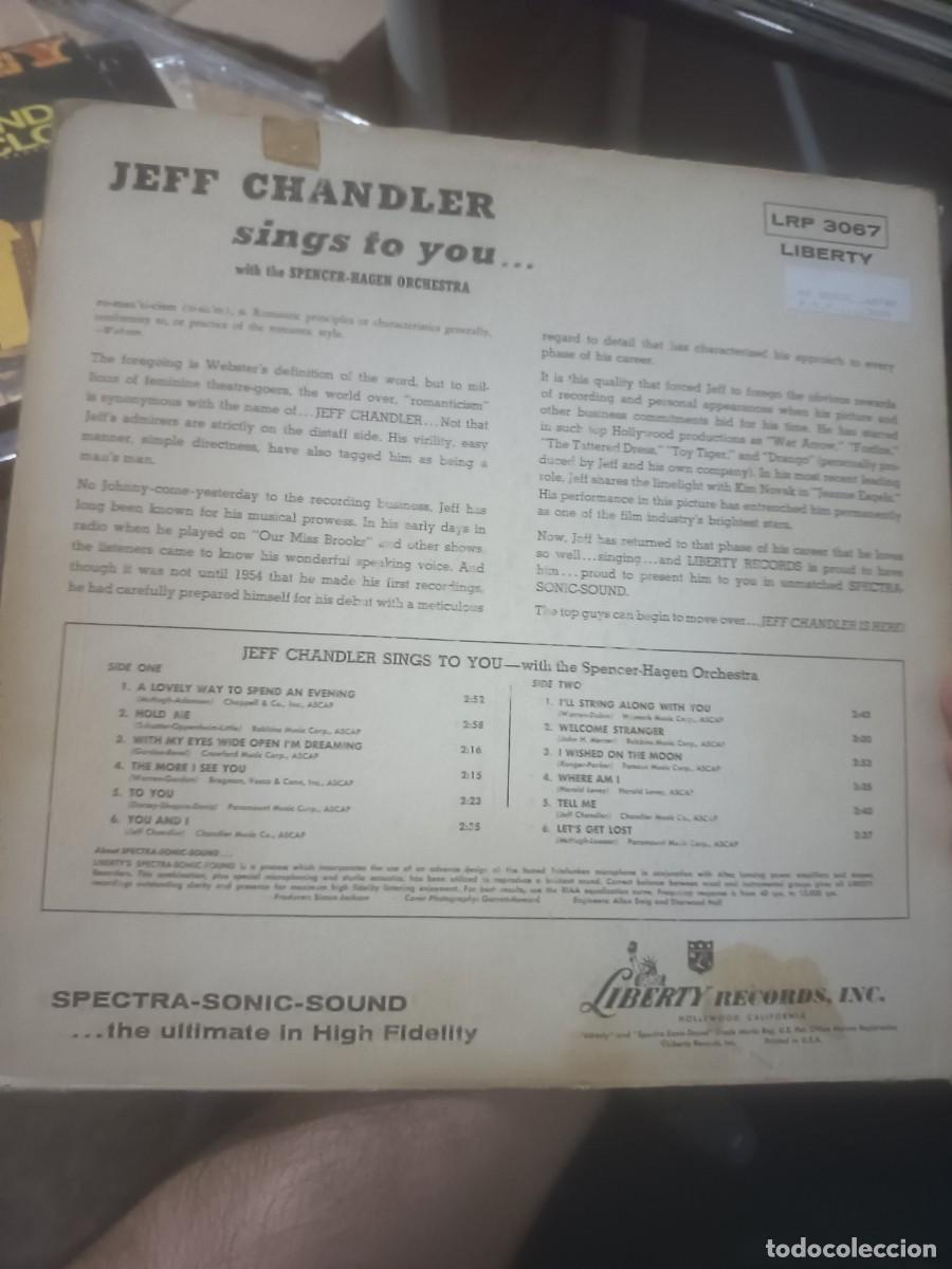 Discos de vinilo: DISCO LP JEFF CHANDLER,( USA) - Foto 2