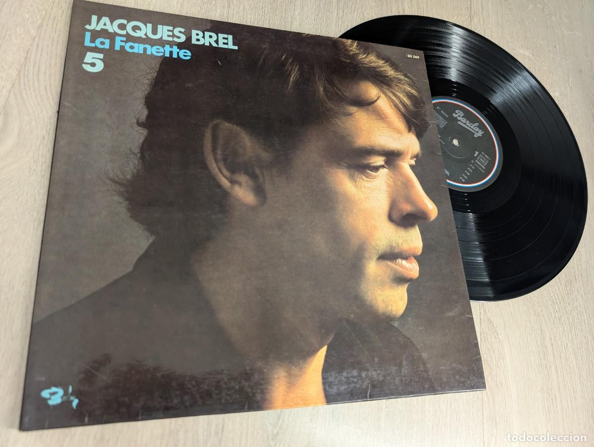 Vinyl records: JACQUES BREL - LA FANETE 5 ..LP DE BARCLAY DE 1978 - GATEFOLD - BUEN ESTADO - FRANCIA