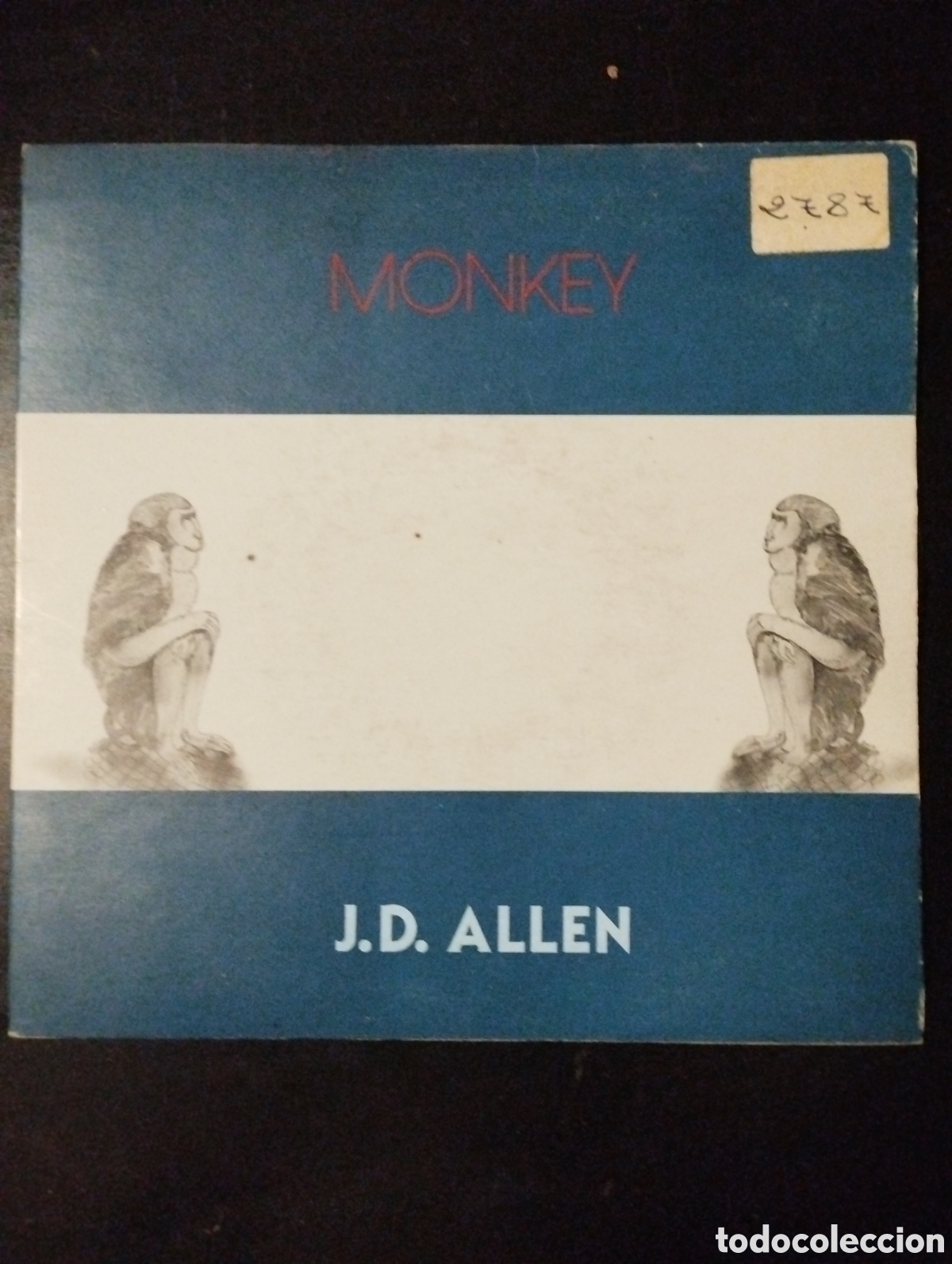 Discos de vinilo: J.D. Allen &ndash; Monkey. 1986. Espa&ntilde;a. Fonomusic &ndash; 03.2545/4